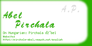 abel pirchala business card